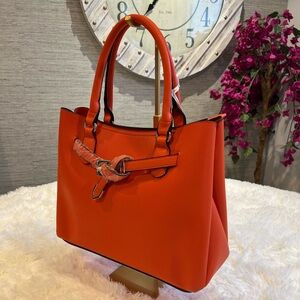 Elegant Orange Handbag